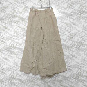 Fashio Cotton Linen Wide Leg Pants Flare Pants Easy Pants